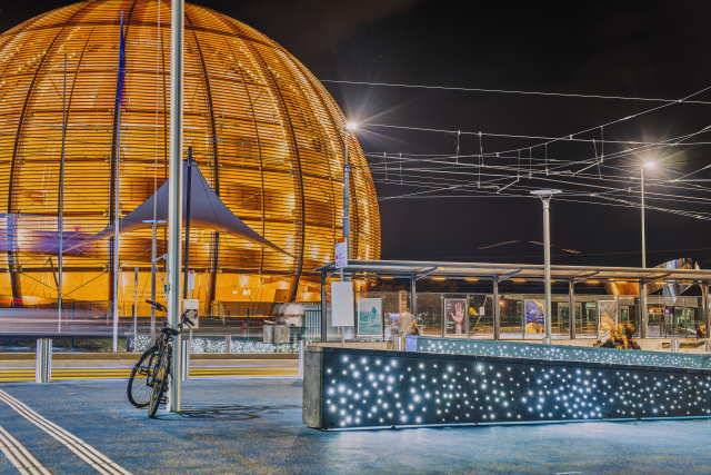 CERN Globe and Esplanade des Particules